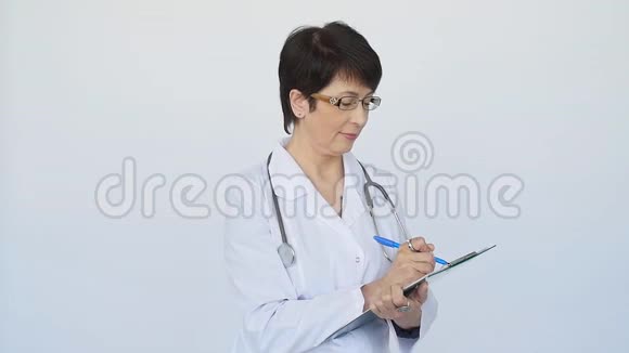 笑容满面的医生女人视频的预览图