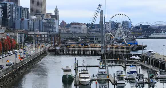 华盛顿海港4K西雅图景观视频的预览图