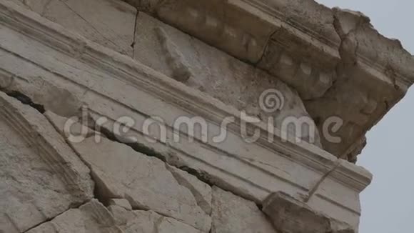 土耳其萨加拉索斯考古遗址的通道拱门视频的预览图