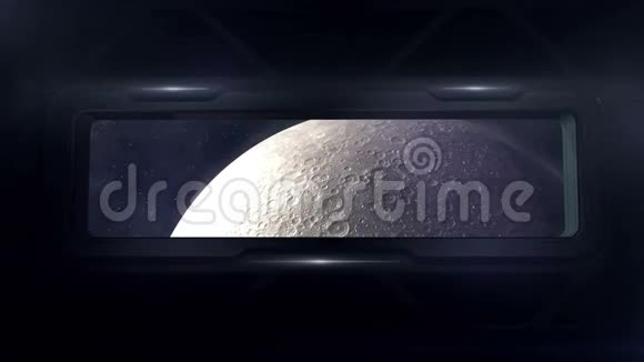 宇宙飞船在月球轨道上飞行视频的预览图