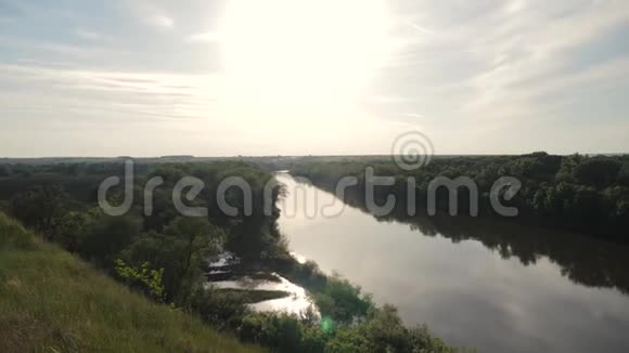 江林山天景美景自然生活方式俄罗斯中央俯视图视频的预览图