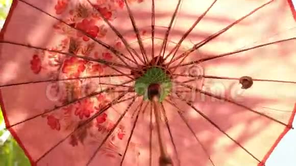 七彩伞特写背景视频的预览图