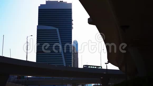 迪拜的现代摩天大楼和高层建筑视频的预览图