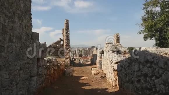 土耳其莱博顿科姆古城的开阔视野视频的预览图