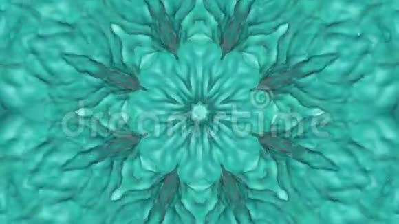 绿松石抽象波背景抽象背景3D渲染视频的预览图