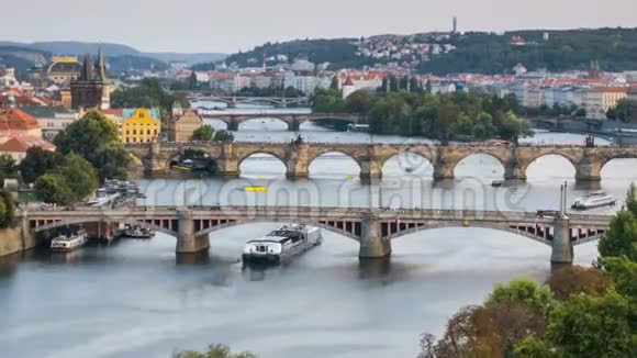 捷克共和国布拉格夏季时间视频的预览图