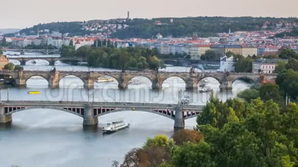 捷克共和国布拉格夏季时间视频的预览图
