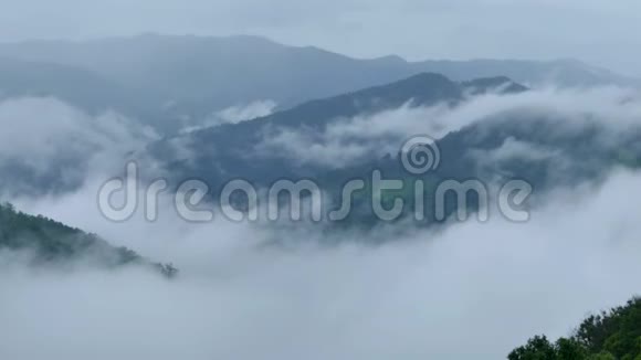 雨季晨雾景观视频的预览图