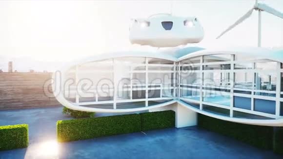 未来之家女式飞车超级逼真的4K动画视频的预览图