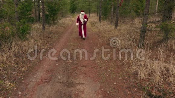 圣诞老人走着说视频的预览图