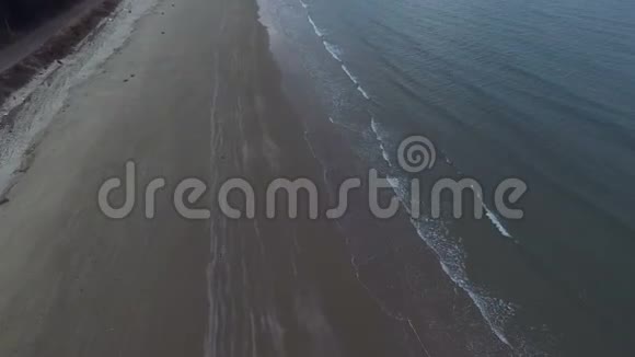 离开海滩飞过大海视频的预览图