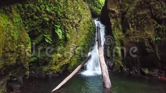 萨托杜卡加劳瀑布圣米格尔岛亚速尔群岛葡萄牙视频的预览图