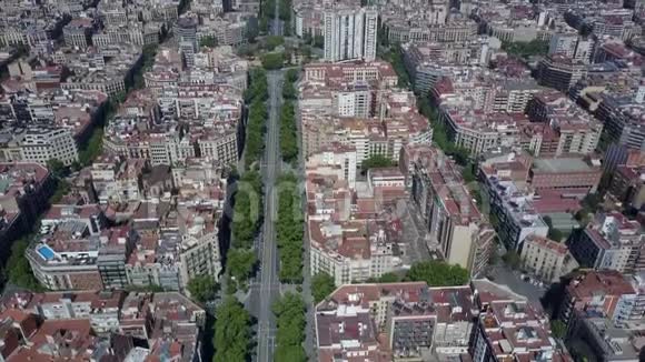 巴塞罗那街区模式和主要街道视频的预览图