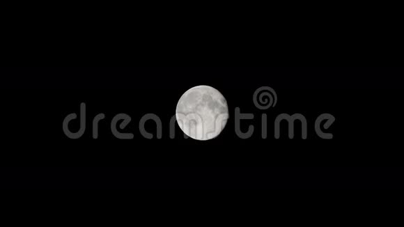 夜晚的月亮放大缩小视频的预览图
