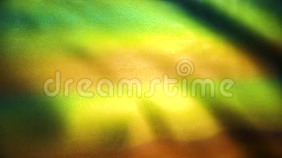 图案黄色织物模拟的背景五颜六色的棉布背景一阵阵风中的织物布视频的预览图