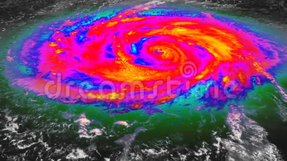 飓风红外卫星视图视频的预览图
