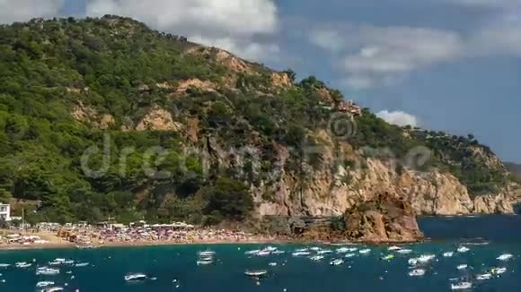 科斯塔布拉瓦在加泰罗尼亚的海景超脱视频的预览图