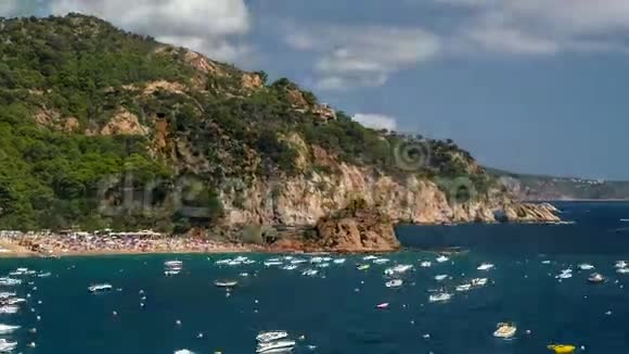 科斯塔布拉瓦在加泰罗尼亚的海景超脱视频的预览图