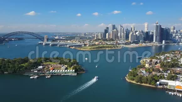 悉尼港4k空中视频视频的预览图