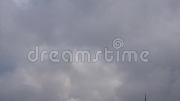 灰色的云动云观白色的空气视频的预览图
