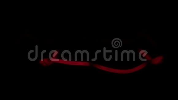 灯丝灯红色螺旋的特写平滑闪烁视频的预览图