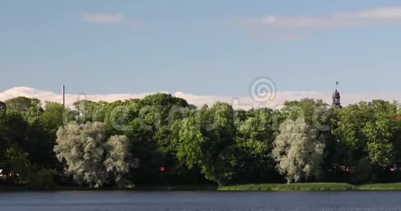 Nesvizh明斯克地区白俄罗斯尼亚斯维兹城堡或尼斯维兹城堡和护城河在夏天拉兹威尔住宅城堡视频的预览图