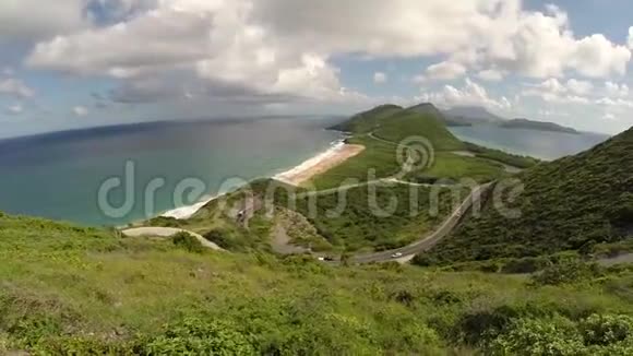圣基茨自然景观圣基茨和尼维斯的风景加勒比游轮目的地视频的预览图