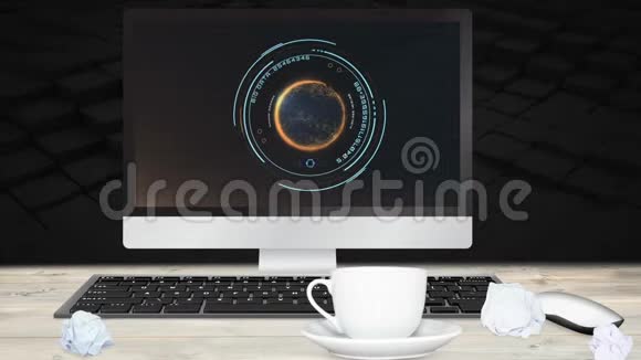 桌面电脑屏幕界面数字动画视频的预览图