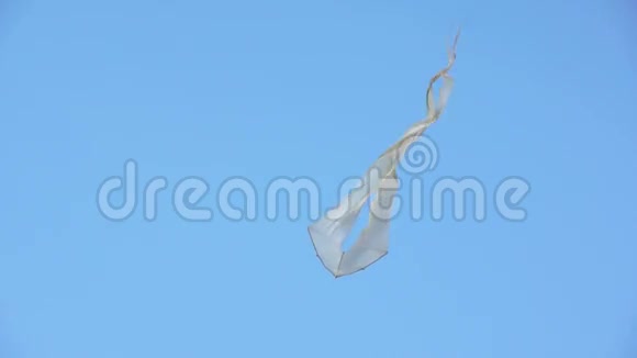 白色风筝飞翔视频的预览图