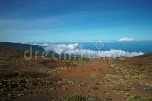 Teidevulcano地区山区云层的时间推移视频的预览图