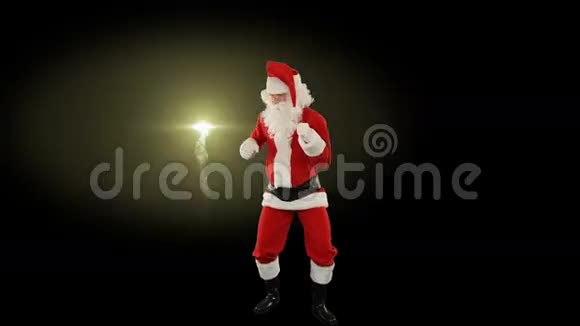 圣诞老人独自跳舞跳舞5烟花表演视频的预览图