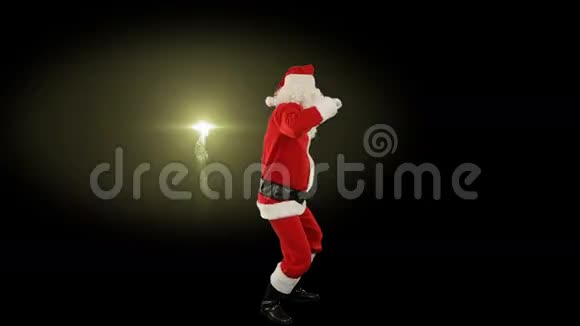 圣诞老人独自跳舞跳舞3烟花表演视频的预览图