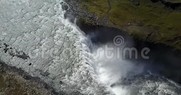北瀑布的俯视图视频的预览图