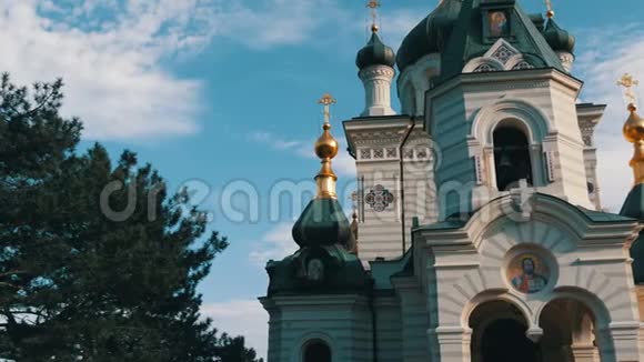 克里米亚福洛斯东正教教堂近景视频的预览图