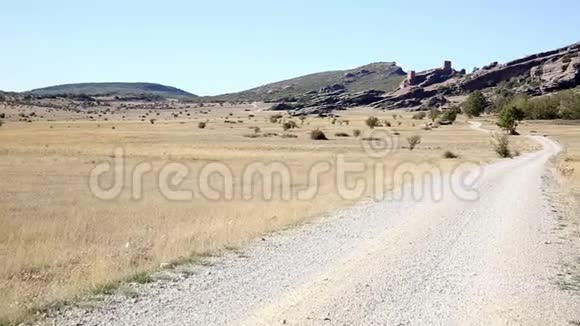 西班牙CampillodeDuenas乡村公路和Zafra城堡视频的预览图