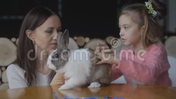 母女俩玩兔子视频的预览图