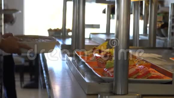 餐厅食物的组成餐饮服务视频的预览图