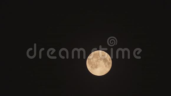 满月在云后的夜晚视频的预览图