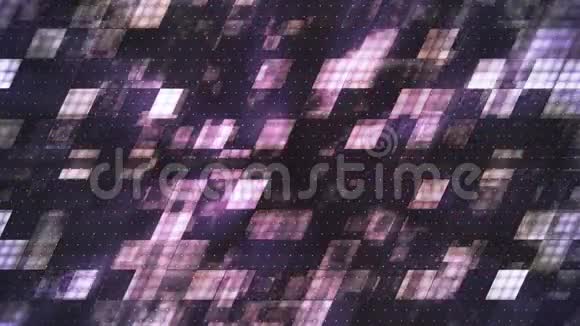 金属高科技斜压烟型紫色抽象可循环4K视频的预览图