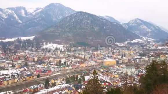 奥地利萨尔茨卡梅尔古特Siriuskogel山景视频的预览图