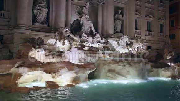 特雷维喷泉瀑布视频的预览图
