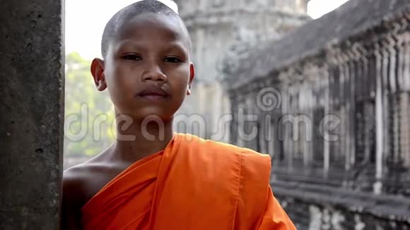 高棉僧侣的画像视频的预览图