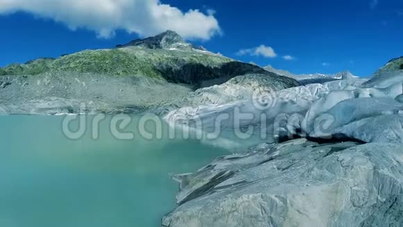 冰川景观风景宁静的自然背景融冰背景视频的预览图