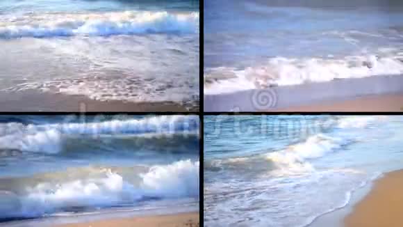 14背景空沙和入射在一个波浪上俯视视频的预览图