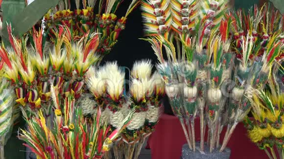 传统的立陶宛复活节装饰棕榈花束上市视频的预览图