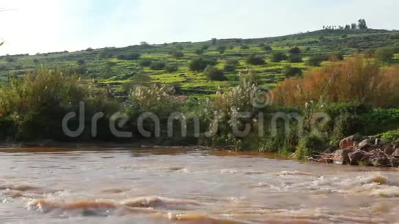 约旦河在以色列视频的预览图