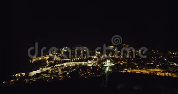 杜布罗夫尼克老城夜景视频的预览图