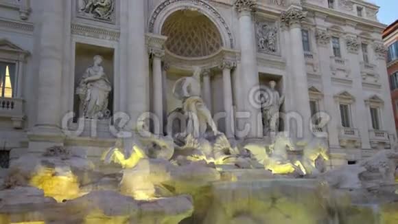 罗马的特雷维喷泉视频的预览图