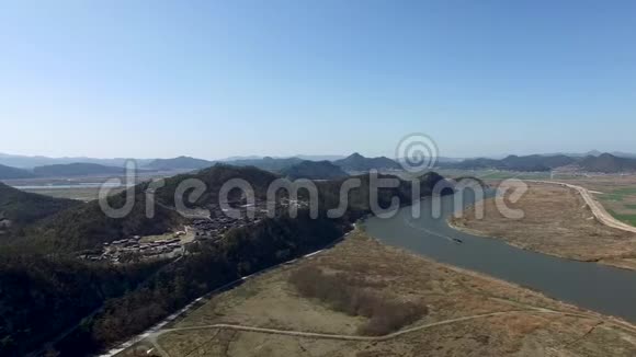 纳朱形象主题公园鸟瞰图纳朱约南韩国亚洲视频的预览图