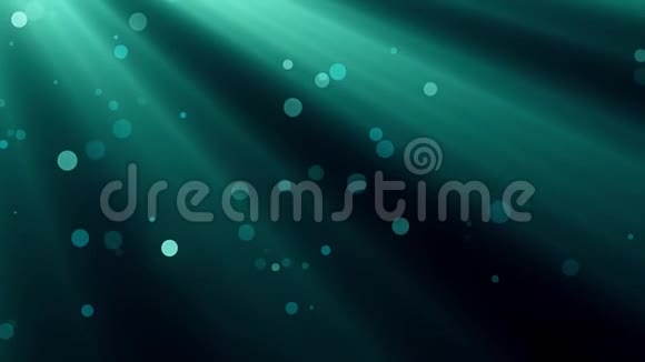 水下光线和气泡动画背景新品质自然风景凉爽的视频镜头视频的预览图